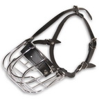 Metal Basket Dog Muzzle for Biting Prevention